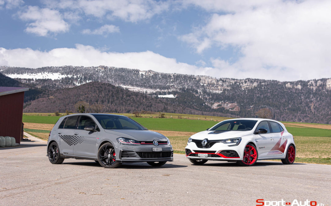 DUEL RENAULT MEGANE RS TROPHY-R vs VW GOLF 7 GTI TCR