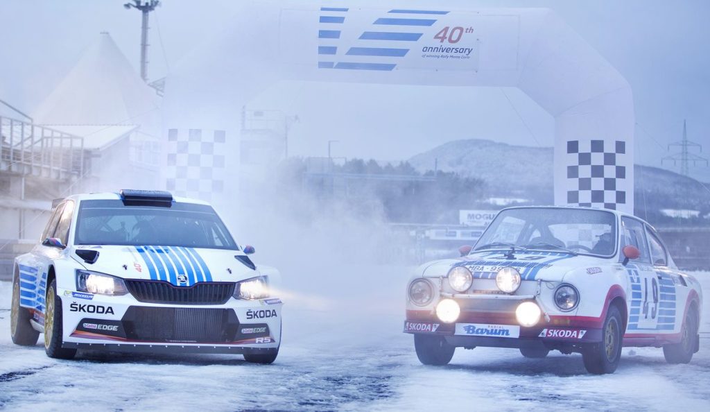 ŠKODA marks 40 th anniversary of legendary win at the Rally Monte Carlo