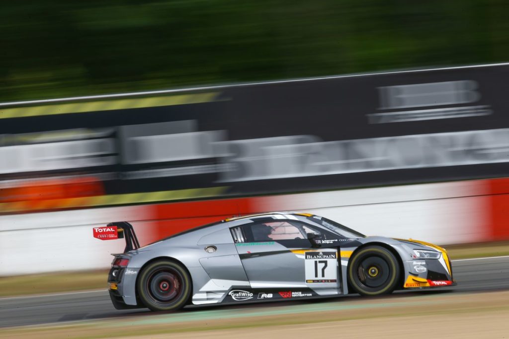 Blancpain GT series - Frijns and Leonard give Audi first win of 2017 in hectic qualifying race
