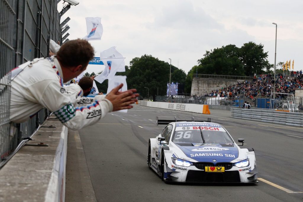 DTM - Zweites Rennen, zweiter BMW Sieg: Maxime Martin gewinnt turbulenten Sonntagslauf auf dem Norisring.