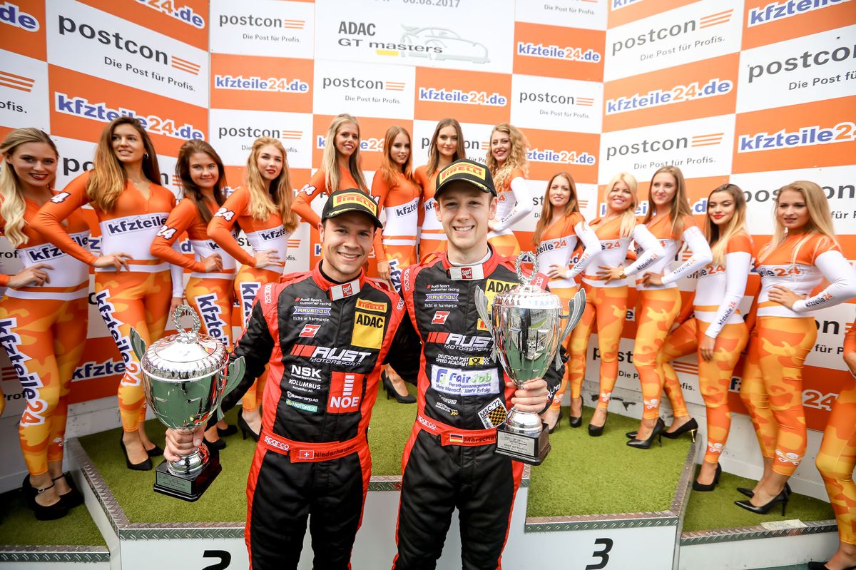 Patric Niederhauser in superb form at the Nürburgring: Best ADAC GT Masters result so far