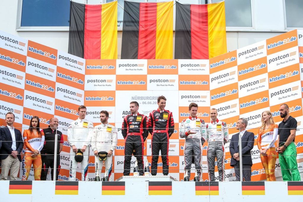 ADAC GT Masters - Jeffrey Schmidt sur le podium du Nürburgring