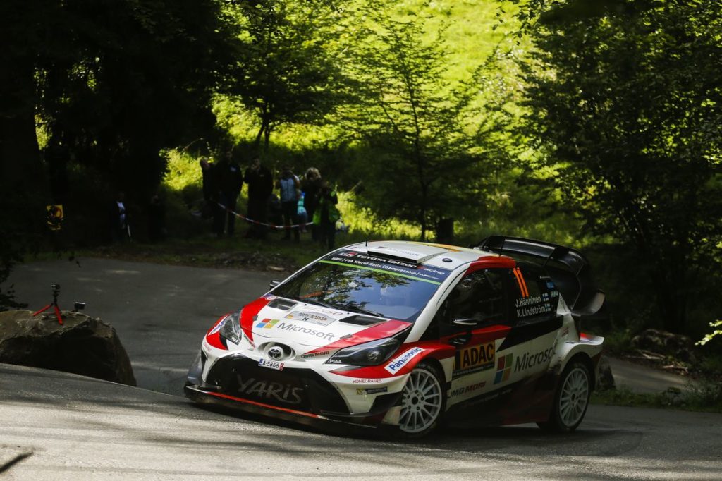 WRC -  Yaris WRC drivers experience the highs and lows of Baumholder