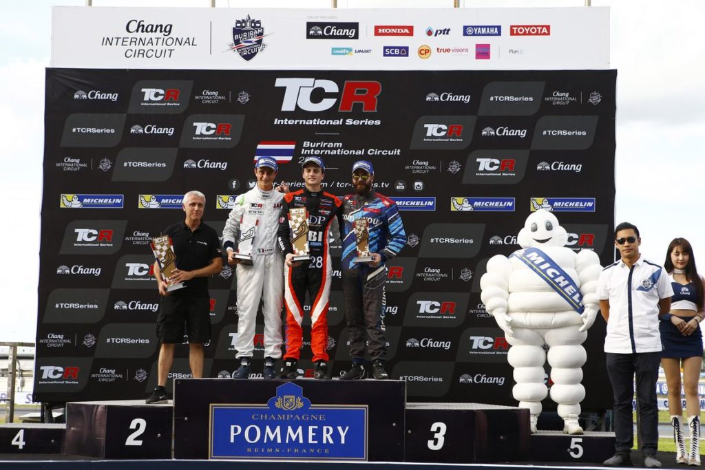 TCR - Stefano Comini third in Thailand