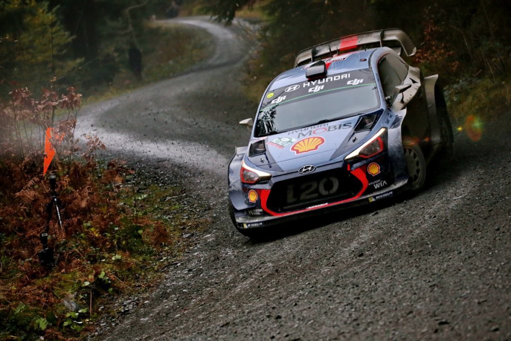 Hyundai Motorsport moves into podium contention in Wales Rally GB