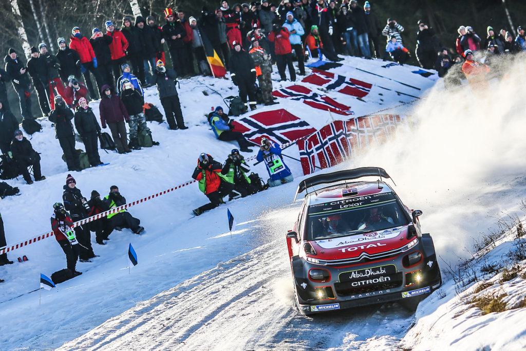 The C3 WRCs head for Swedish winter wonderland
