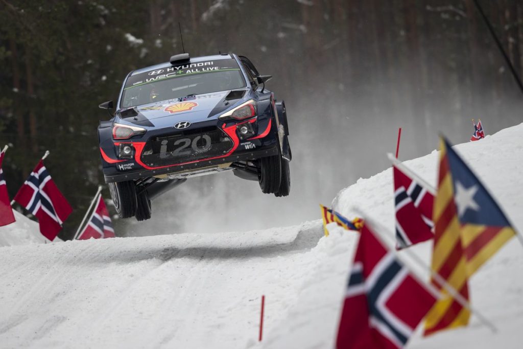 Hyundai Motorsport has ended the first full day of action at Rally Sweden, holding an encouraging 1-2-3 overall