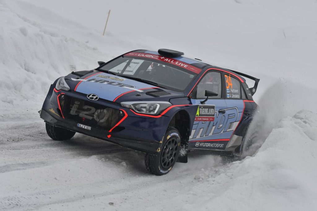 Jari Huttunen and Antti Linnaketo finished sixth in WRC2 in Rally Sweden