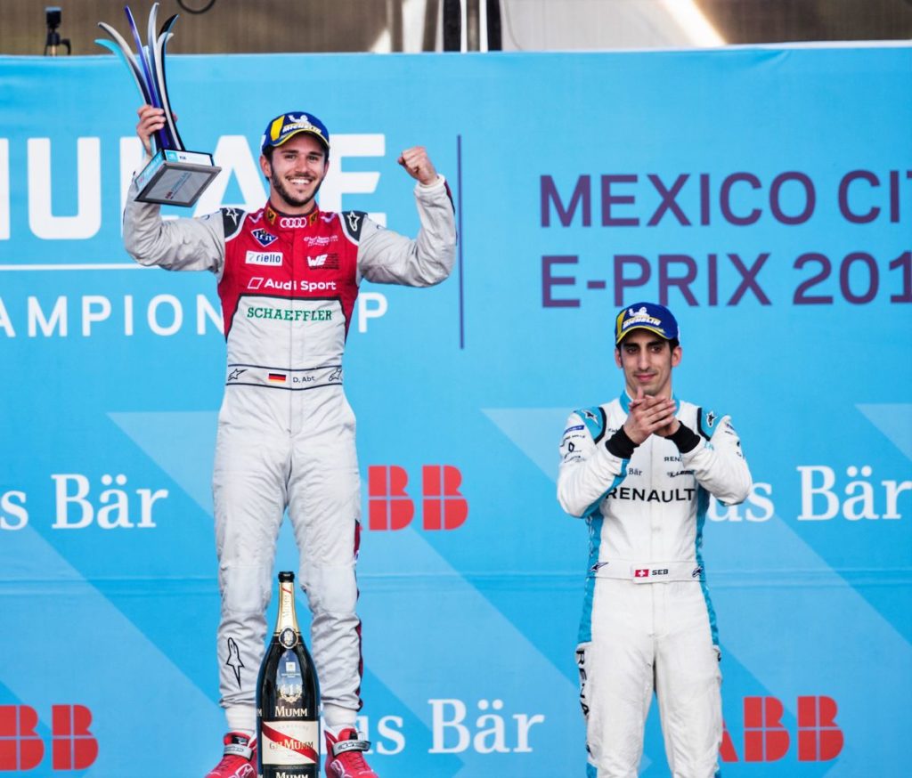 Formule E – Première victoire d’Audi et de Daniel Abt. Sébastien Buemi 3e
