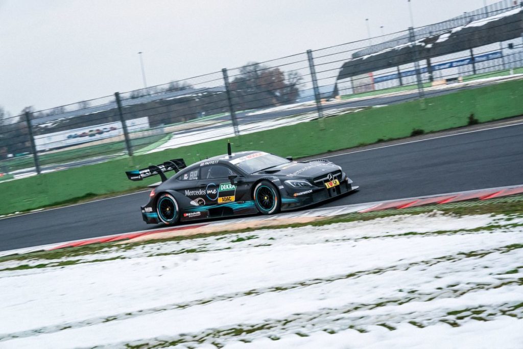 Schnee und Regen fordern Mercedes-AMG Motorsport DTM Team beim Testauftakt in Vallelunga