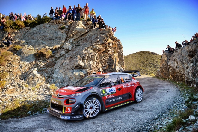 The Citroën C3 WRC heads for the hills !