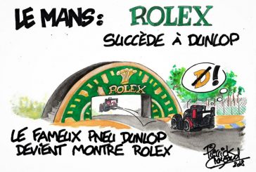 24h du Mans – La passerelle Dunlop rebatisée Rolex