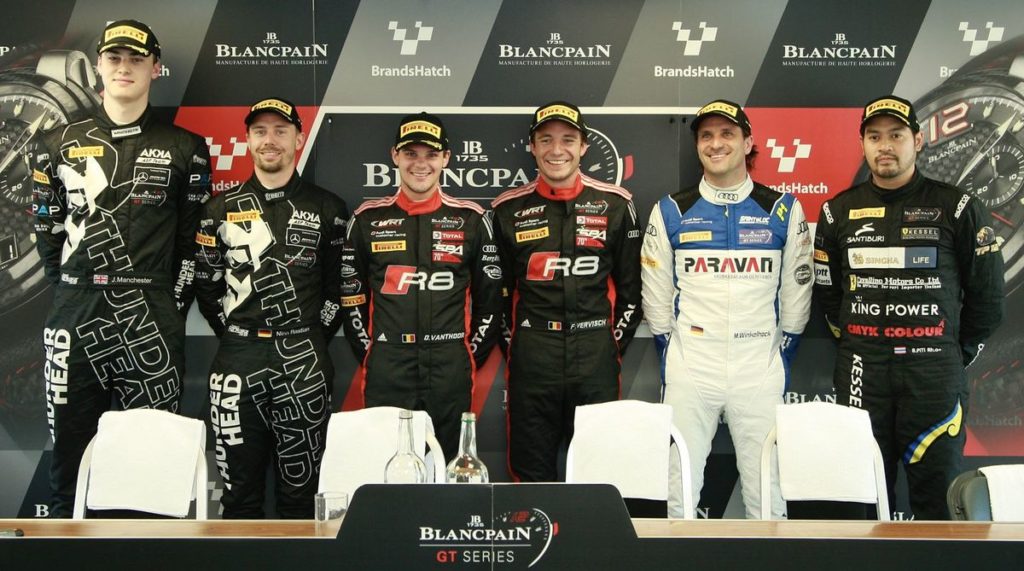 Belgian Audi Club Team WRT secures pole position lockout at Brands Hatch