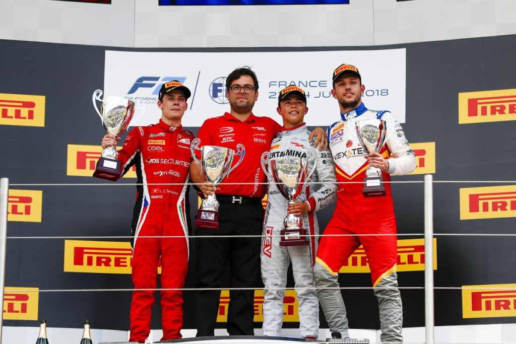 FIA Formula 2 -  De Vries charges to victory in Le Castellet Sprint, Louis Delétraz 2nd