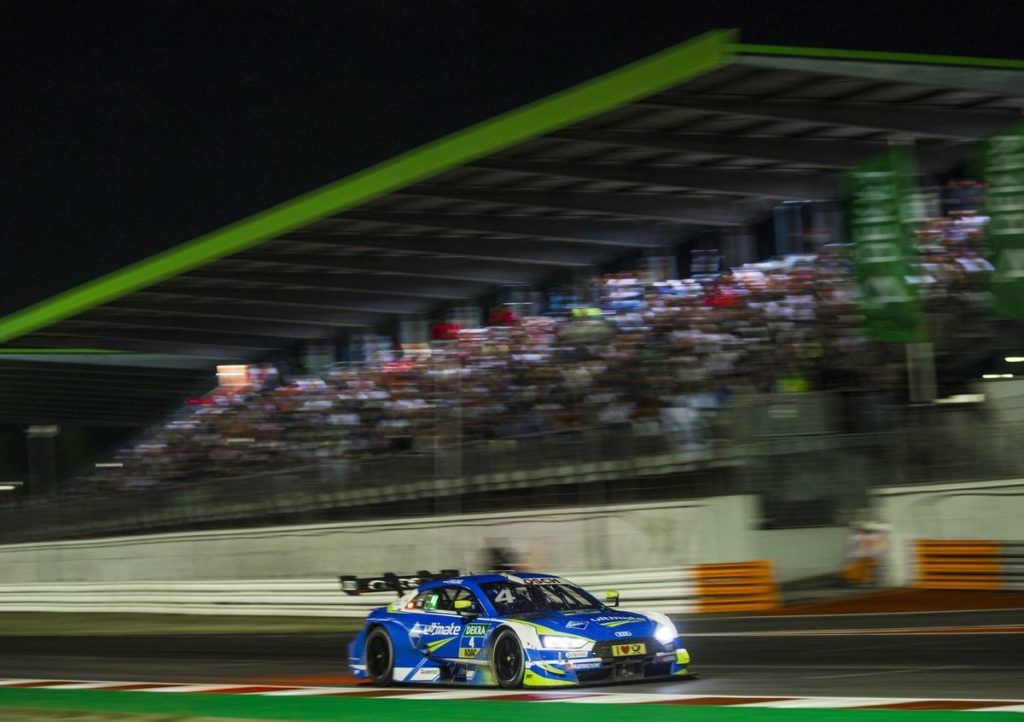 Saturday Night Fever: Audi driver Robin Frijns claims first DTM podium at the floodlit debut