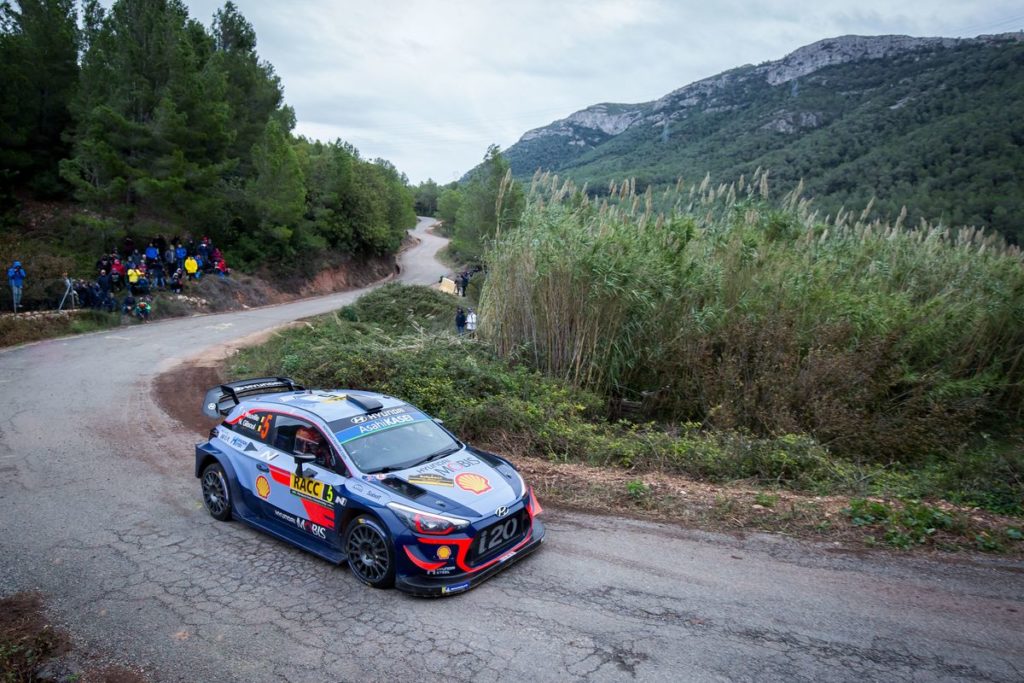 WRC - Hyundai bei Rallye Spanien auf den Plätzen vier und fünf