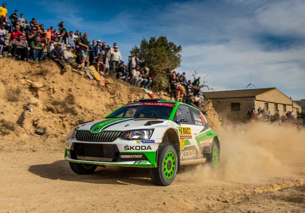Škoda youngster Rovanperä second in tense fight at WRC 2 top
