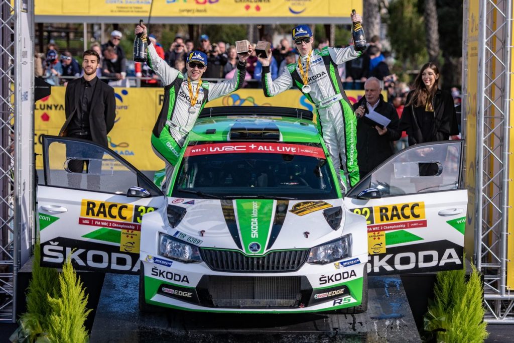 WRC - Škoda junior Rovanperä wins ahead of new WRC 2 champion Kopecký
