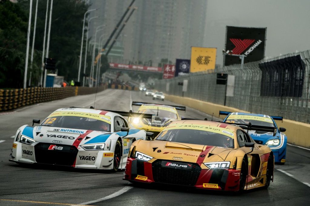 Audi Sport customer racing in Macau with 14 race cars