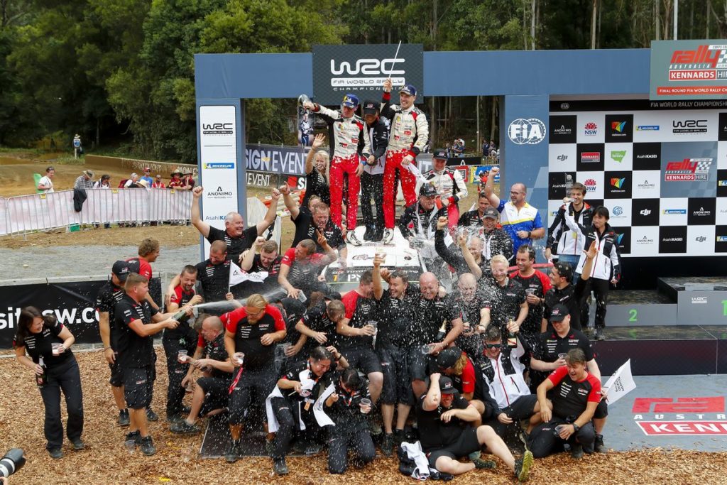Toyota Gazoo Racing wins the rally and the title in Australia