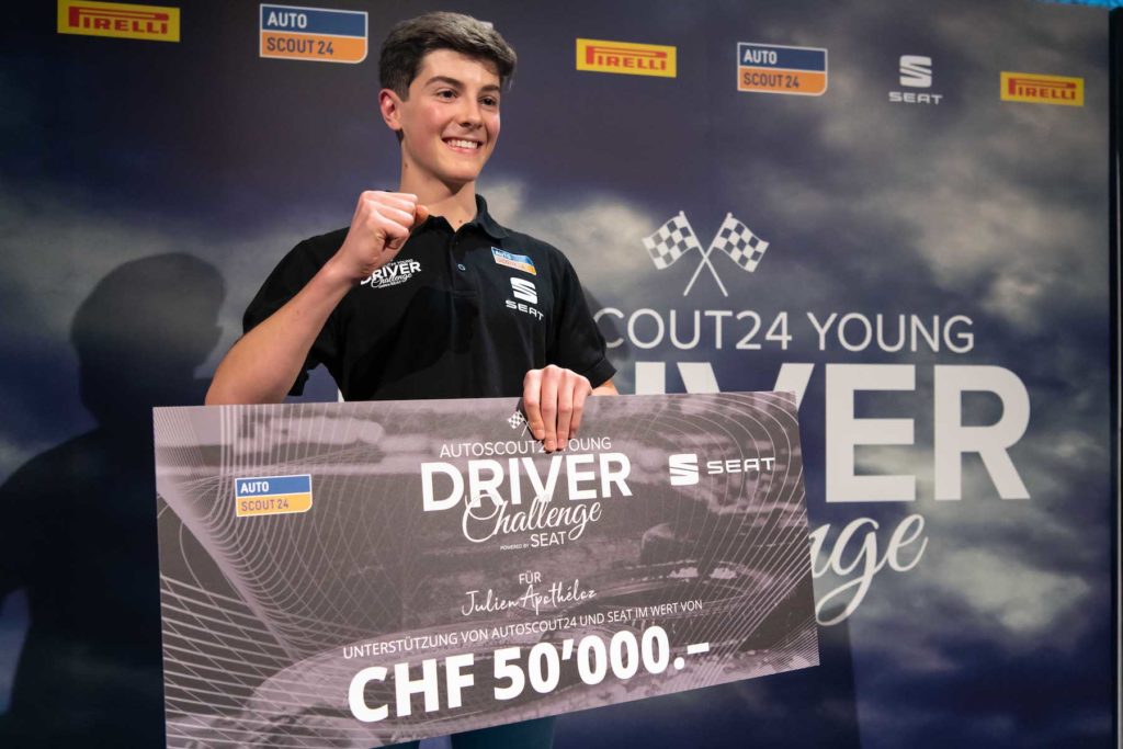 A 17 ans, Julien Apothéloz remporte le Young Driver Challenge