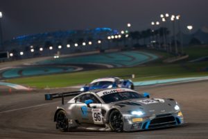 Debüt des neuen Aston Martin Vantage V8 GT3 mit R-Motorsport bei den Gulf 12 Hours in Abu Dhabi
