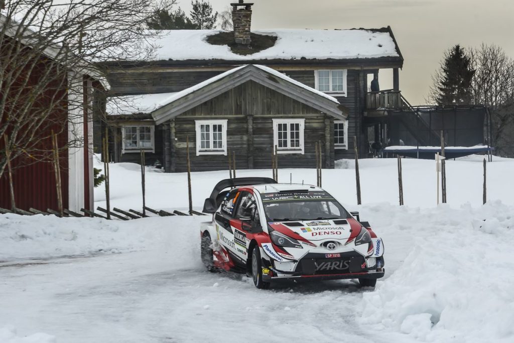 WRC -  Toyota Yaris WRC drivers battle for the lead on snow, ice and gravel