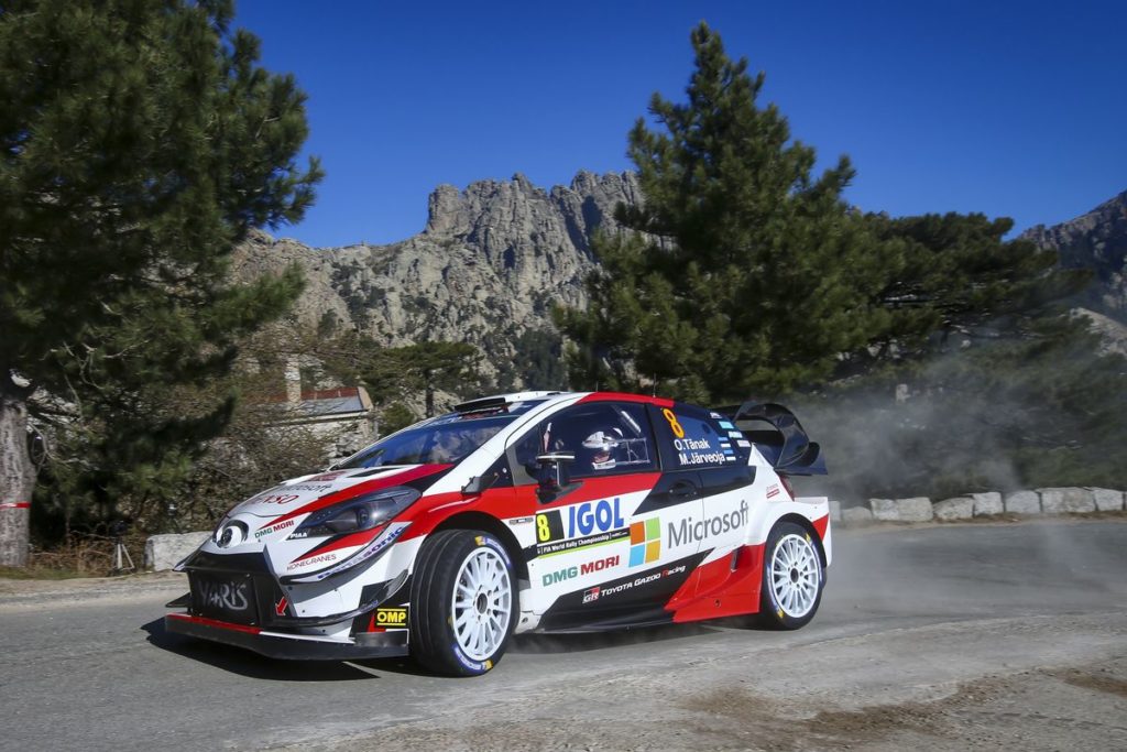 WRC - Toyota Gazoo Racing in a tough fight at the top in Corsica
