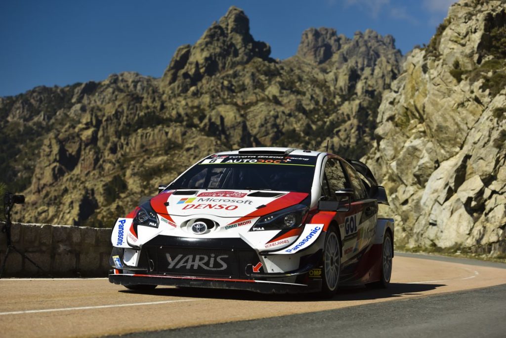 WRC - Toyota Yaris WRC first and second on the Calvi Power Stage