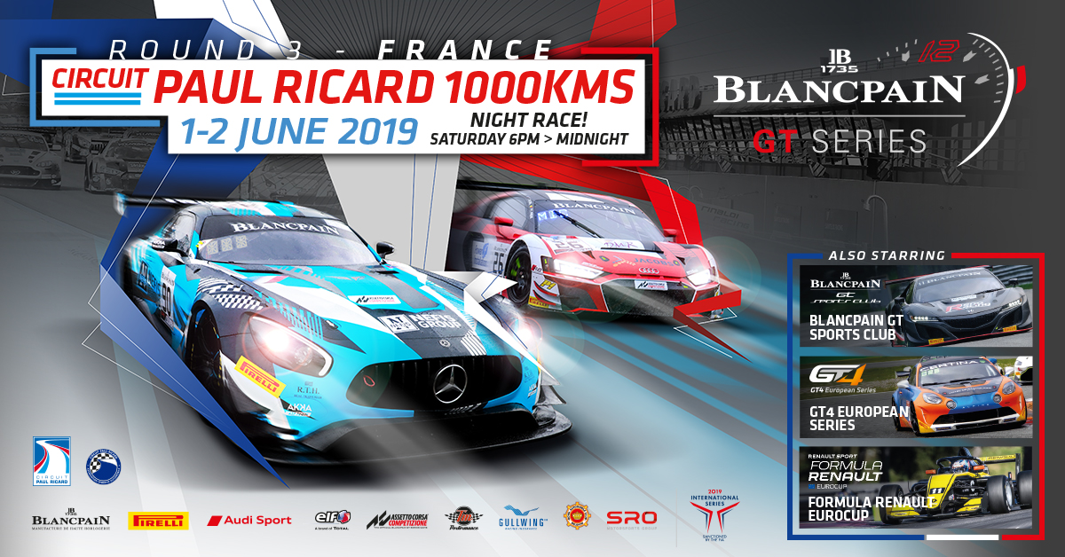 Blancpain GT Series heads for Circuit Paul Ricard to tackle 1000km Endurance Cup contest