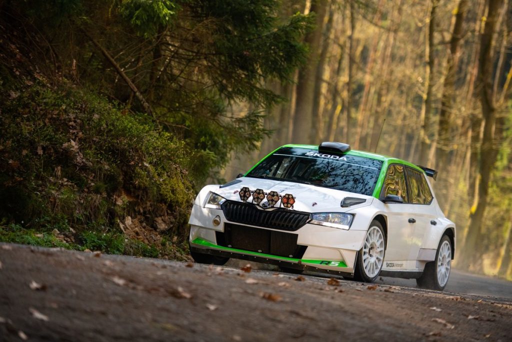 Competitive debut of the updated Škoda Fabia R5 in Czech Rally Championship