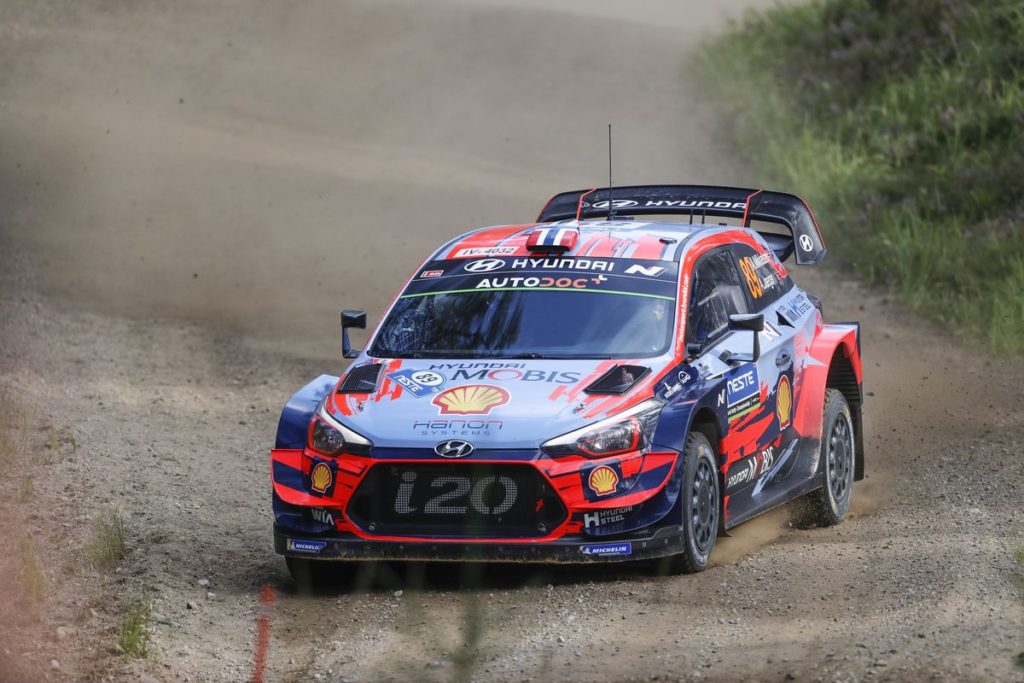Hyundai Motorsport has enjoyed another encouraging day at Rally Finland