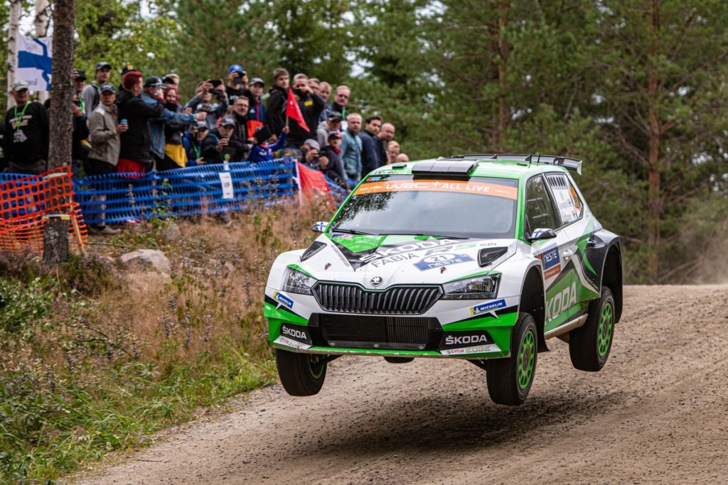Škoda’s local hero Kalle Rovanperä leads WRC 2 Pro category