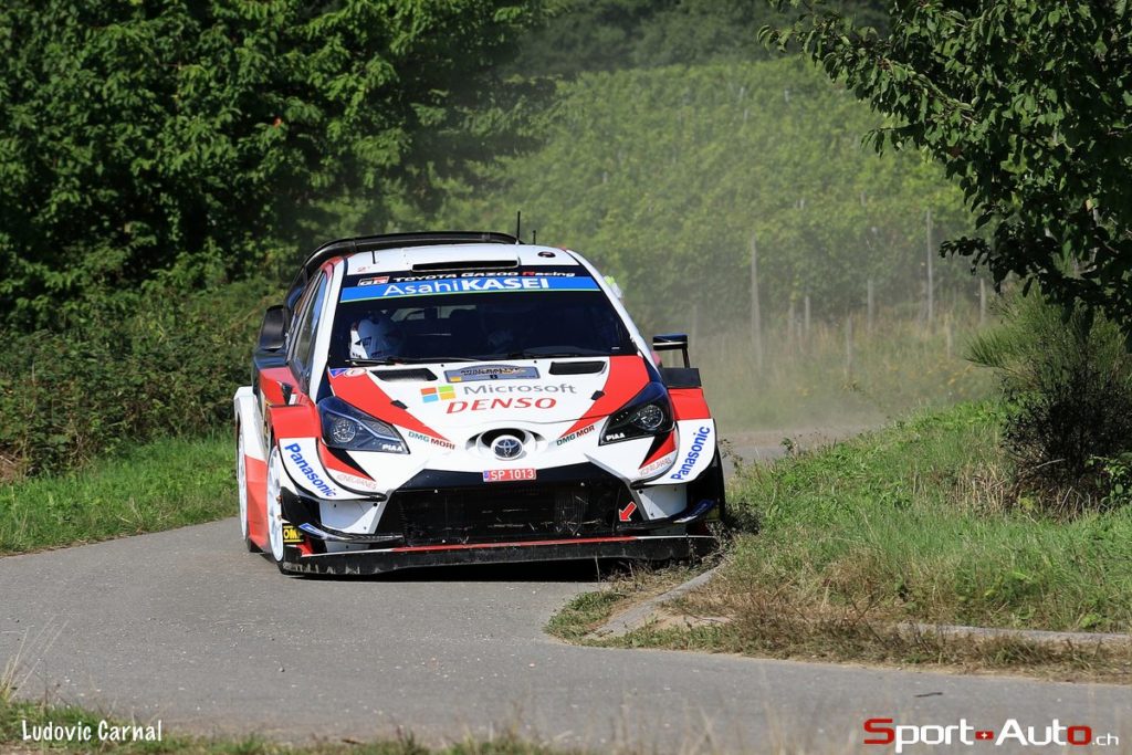 Toyota Yaris WRC first, second and third after mastering Panzerplatte