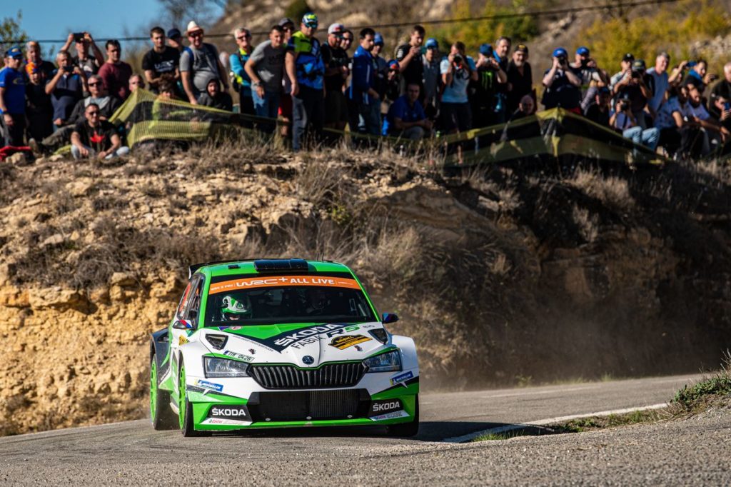 Jan Kopecký and Kalle Rovanperä crown season for Škoda by securing the WRC 2 Pro manufacturers’ title