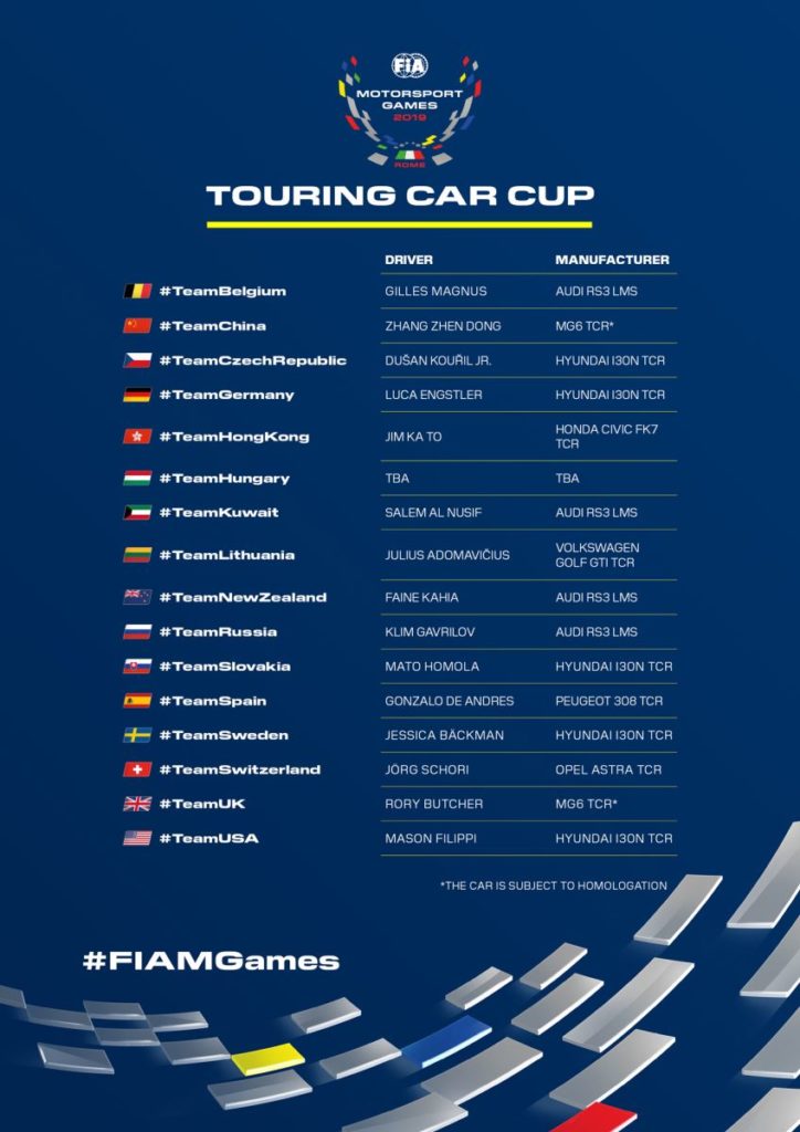 FIA Motorsport Games - Touring Car Cup grid growing in strength