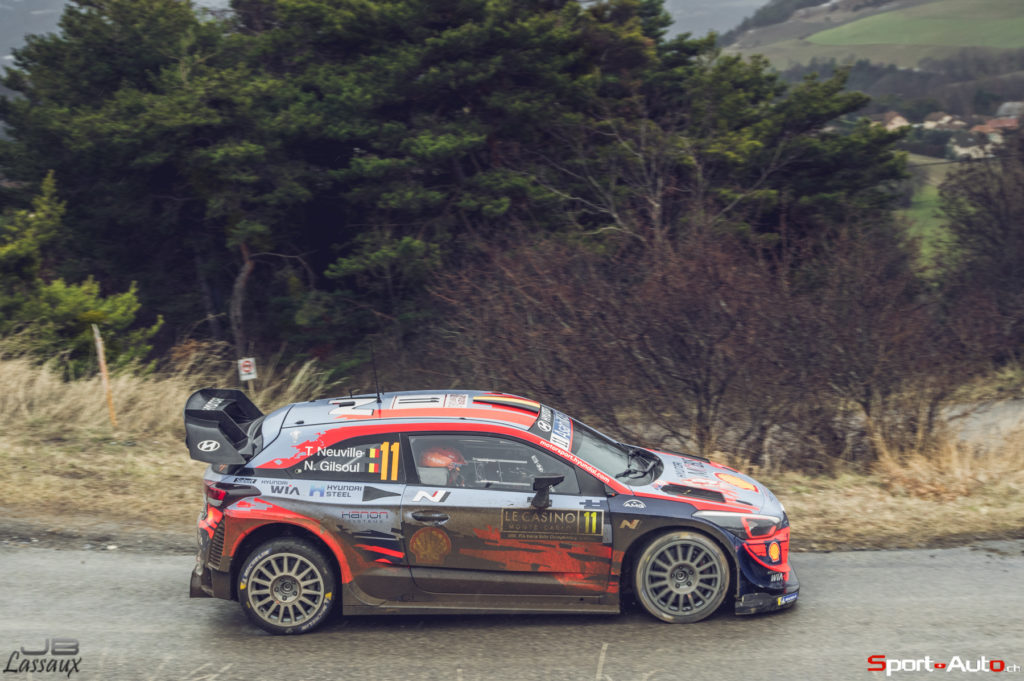 WRC - Overnight leader Thierry Neuville dropped to third but remains just 6.4-seconds from the rally leader