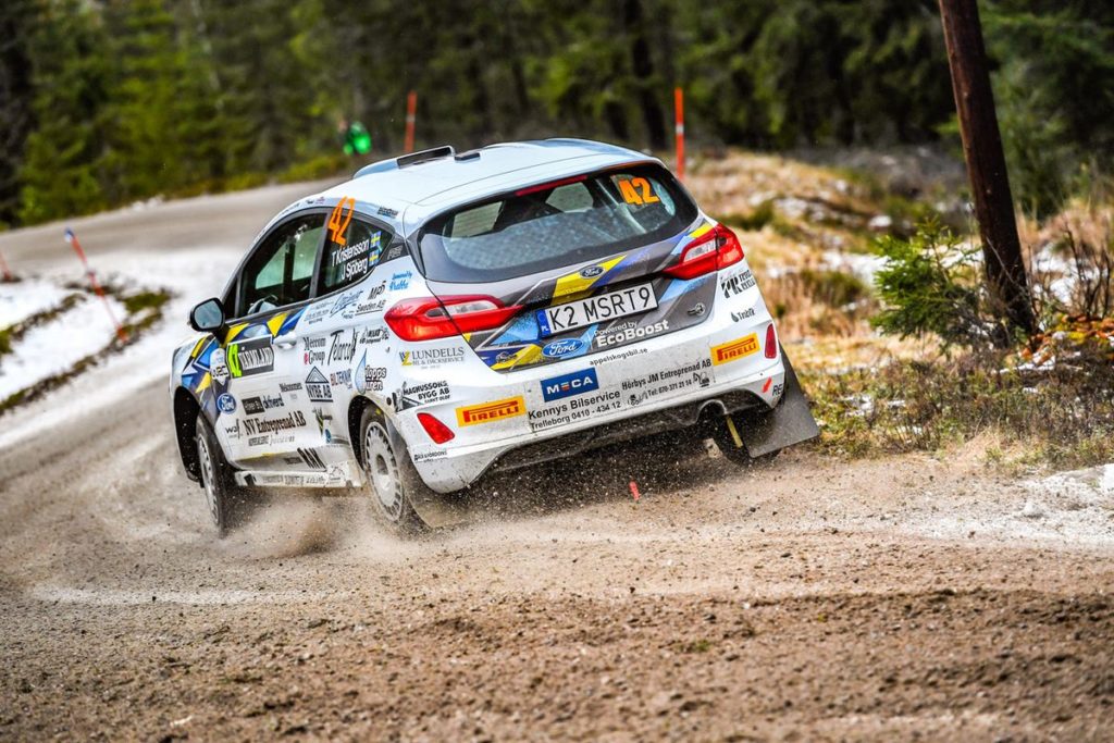 FIA Junior WRC - Tom Kristensson lead rallye Sweden after 2 days