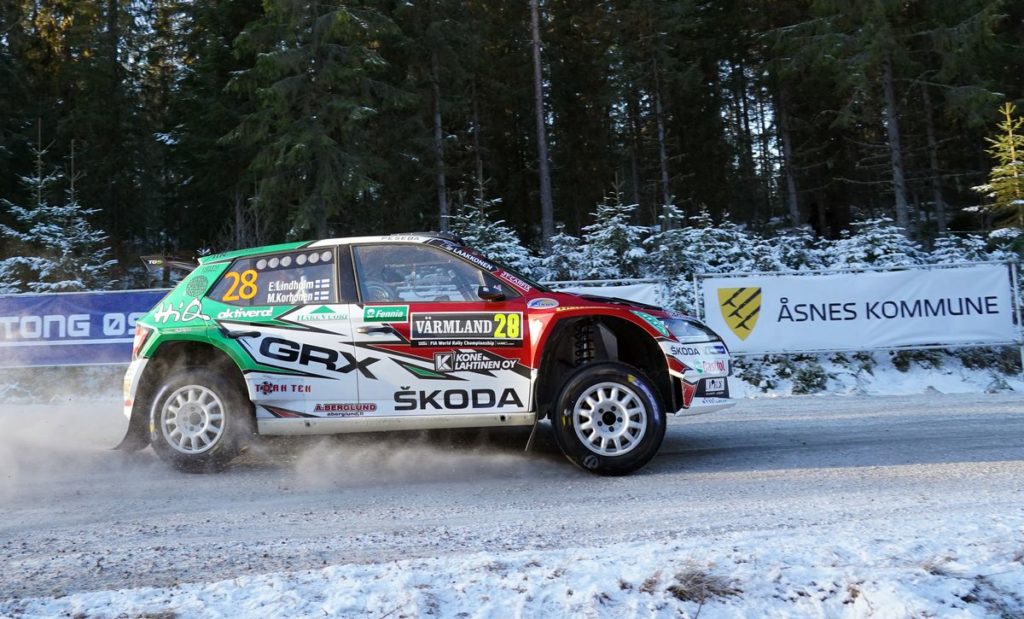 WRC 2 - Rally Sweden: Škoda privateer Emil Lindholm leads WRC3 – Oliver Solberg with good Škoda debut