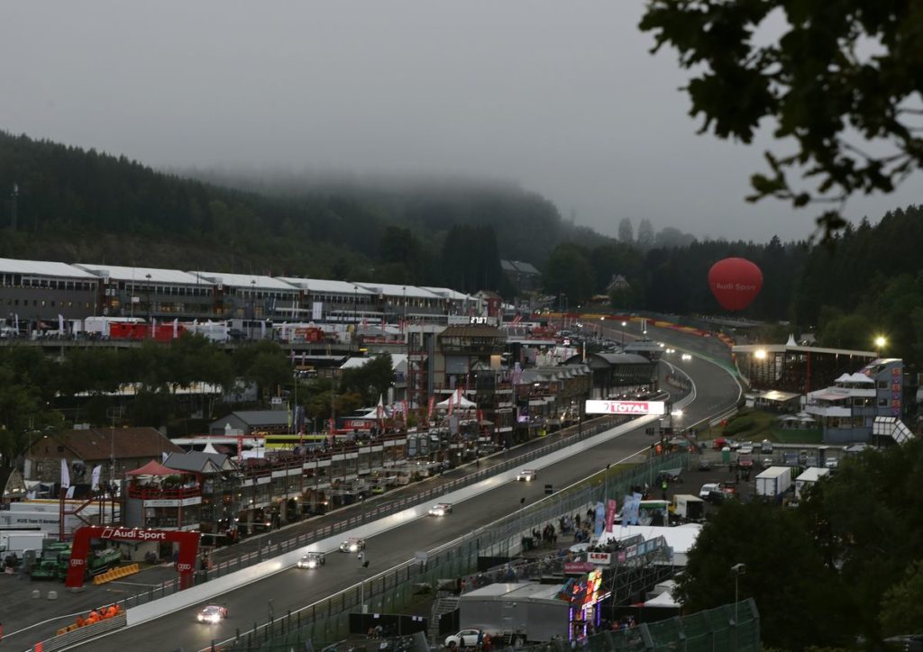 Eight Audi R8 LMS cars fight for victory, points and titles at the Spa 24 Hours