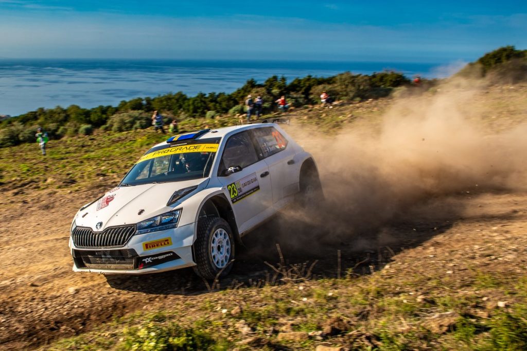 Swedish Škoda privateer Pontus Tidemand maintains WRC2 lead