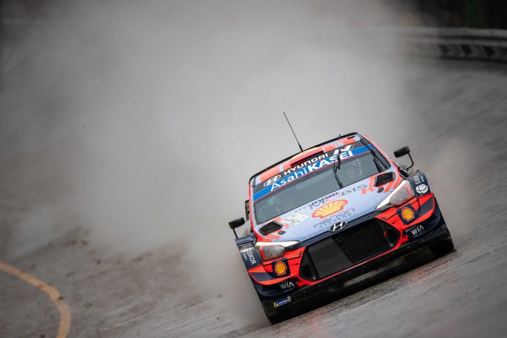 Hyundai Motorsport has concluded the opening day of Rally Monza with Dani Sordo holding a one-second lead