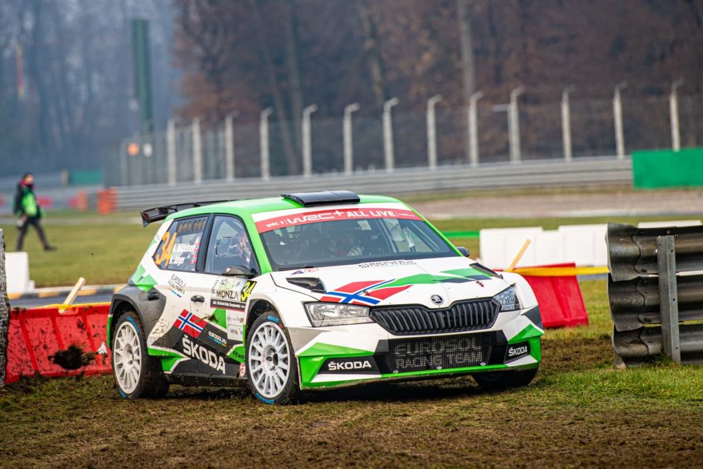ACI Rally Monza: Clever tactics pays off as Škoda crews lead WRC2 and WRC3 after first leg