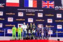 Grégoire Saucy sur le podium de Barcelone